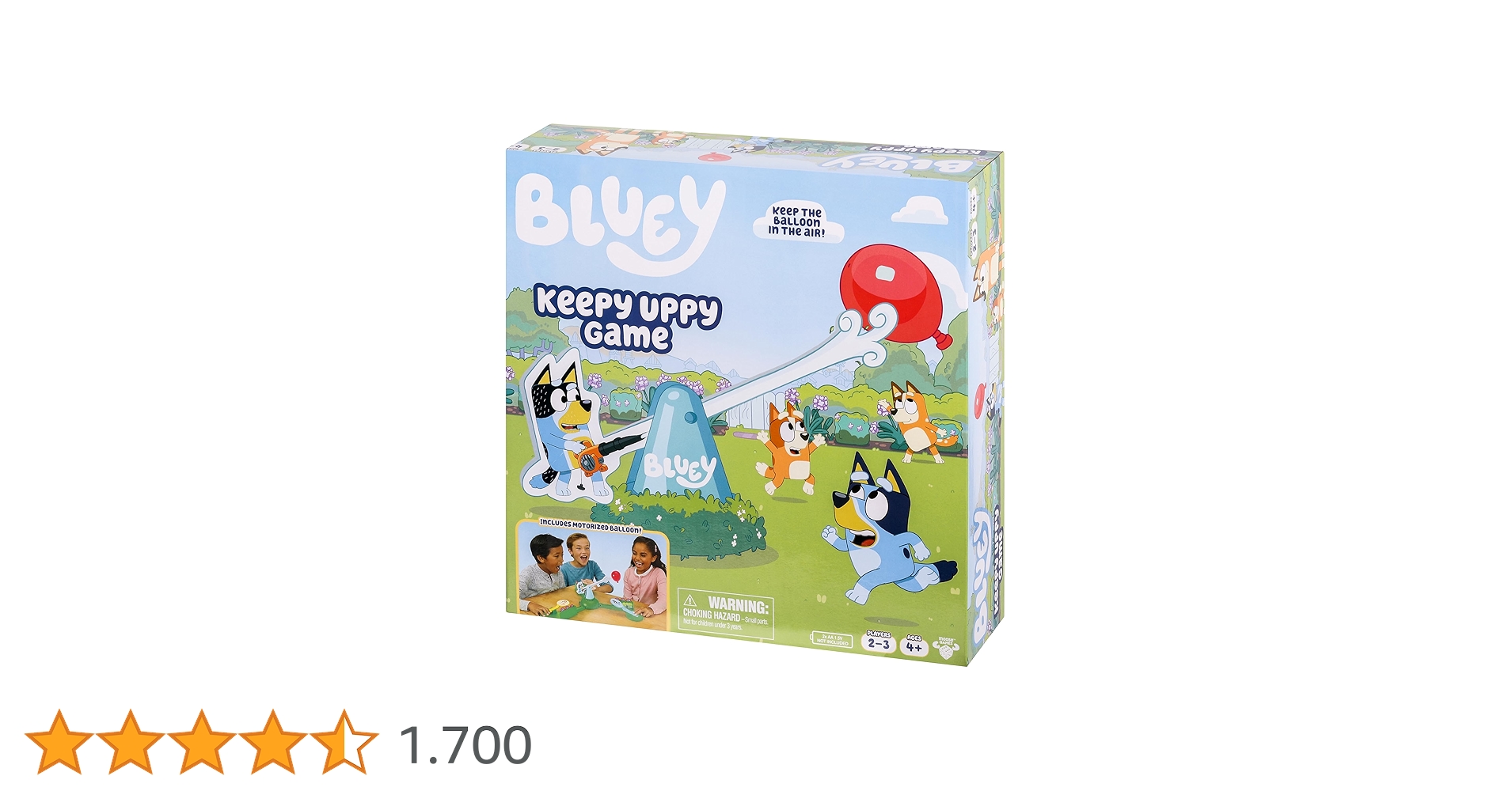 Bluey Keepy Uppy Game. Help, Bingo, and Chilli Keep The